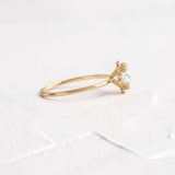 Round Cut Halo Moissanite Engagement Ring