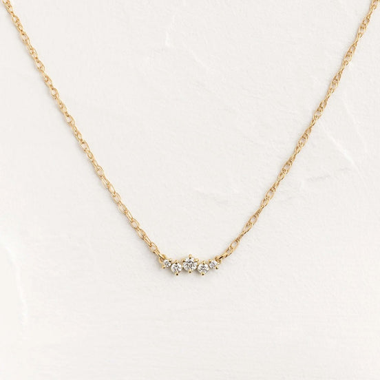 Five Stone Round Cut Moissanite Colorless Pendant Gift For Her