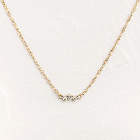 Five Stone Round Cut Moissanite Colorless Pendant Gift For Her