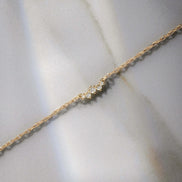 Five Stone Round Cut Moissanite Colorless Pendant Gift For Her