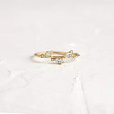 Marquise & Round Cut Moissanite Half Eternity Band