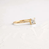 Princess Cut Moissanite Solitaire Engagement Ring