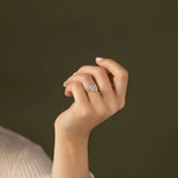 Cushion Cut Solitaire Moissanite Engagement Ring