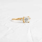 Moissanite VVS1 Princess Cut Five Stone Engagement Ring