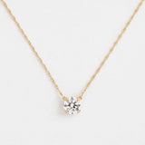 Moissanite Solitaire Round Cut Pendant For Women