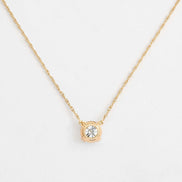 Moissanite Solitaire Round Cut Pendant For Women