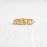 Round Cut Moissanite Full Eternity Wedding Band For Women