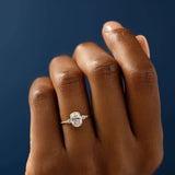 Oval Cut Five Stone Moissanite Engagement Ring