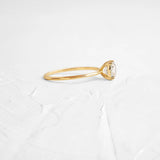 Moissanite Cushion Cut Solitaire Engagement Ring