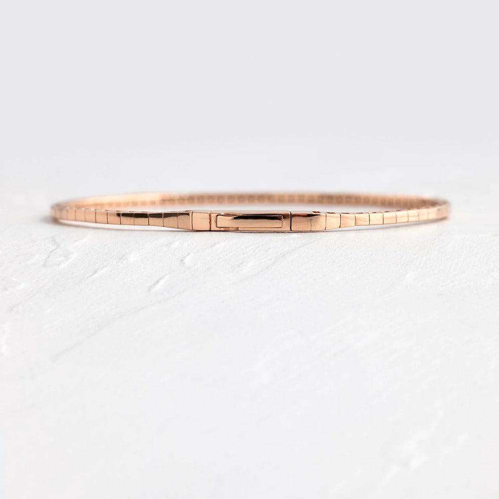 Round Brilliant Cut Moissanite Bangle Bracelet For Women