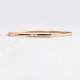 Round Brilliant Cut Moissanite Bangle Bracelet For Women