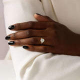 Moissanite D Color Oval Cut Vintage Engagement Ring