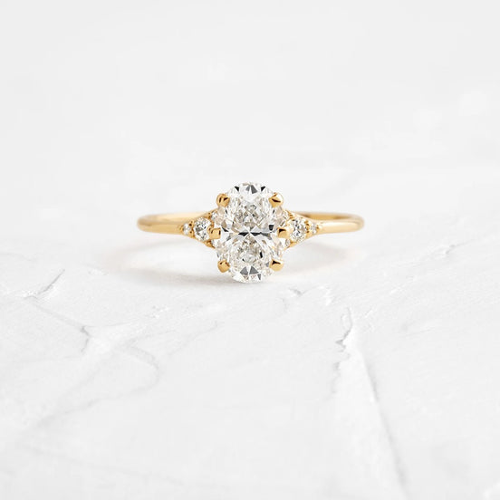 D Color Oval Cut Vintage Moissanite Wedding Ring