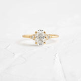 D Color Oval Cut Vintage Moissanite Wedding Ring