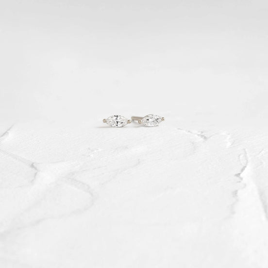 Marquise Cut Moissanite Stud Earring For Women