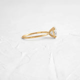 Round Cut Solitaire Moissanite Promise Ring