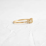 Moissanite Round Cut Unique Half Eternity Wedding Band