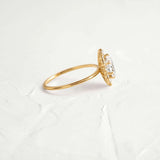 Oval Cut Moissanite D Color Flower Halo Wedding Ring