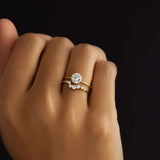 Round Cut Solitaire Moissanite Promise Ring