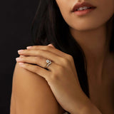Round Cut Solitaire Moissanite Promise Ring
