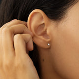 Marquise Cut Moissanite Stud Earring For Women