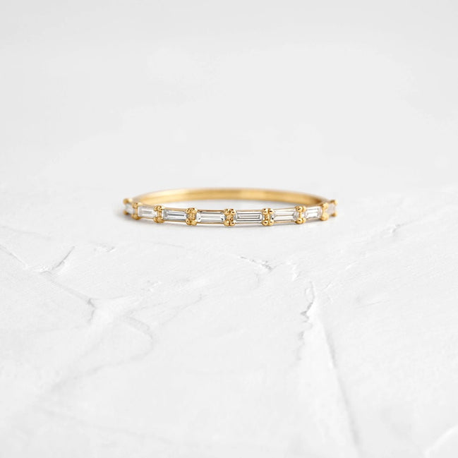 Baguette Cut Moissanite Eternity Wedding Band For Women