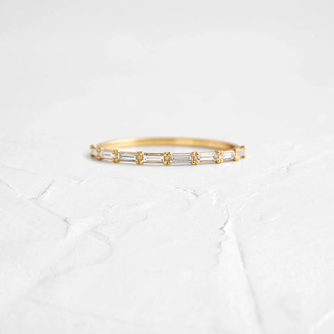 Baguette Cut Moissanite Eternity Wedding Band For Women