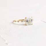 Asscher Cut Moissanite VVS1 Vintage Wedding Ring