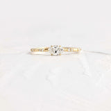 Moissanite Marquise Cut Cluster Proposal Ring