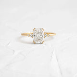 Radiant Cut Five Stone Moissanite Engagement Ring