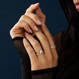 Round Cut Vintage Moissanite Engagement Wedding Ring