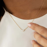 Tow Stone Moissanite Pear Cut Pendant For Women