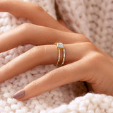 Moissanite Unique Style Colorless Princess Cut Engagement