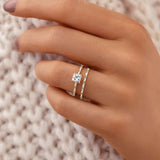 Moissanite Unique Style Colorless Princess Cut Engagement