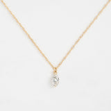 Marquise  Cut Hidden Accent Moissanite Pendant For Women