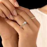 Moissanite Princess Cut Art Deco Engagement Ring