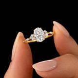 Oval Cut Vintage Moissanite Engagement Ring