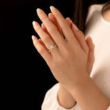 Oval Cut VVS1 Moissanite Engagement Ring