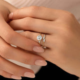 Moissanite Marquise & Round Cut Unique Band For Women