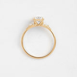 Round Cut Moissanite Colorless Unique Style Wedding Ring