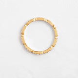 Moissanite Round Cut Full Eternity Wedding Band