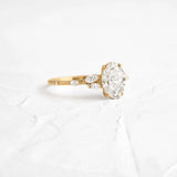 Oval Cut Vintage Moissanite Engagement Ring