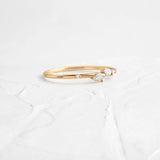 Moissanite Marquise & Round Cut Unique Band For Women