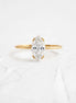 Marquise Cut Moissanite Solitaire Engagement Ring