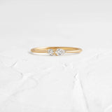 Pear & Round Moissanite Wedding Band For Women