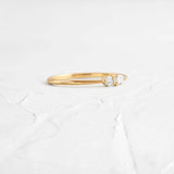 Pear & Round Moissanite Wedding Band For Women