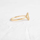 Baguette Cut Hidden Accent Moissanite Engagement Ring