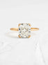 Cushion Cut Moissanite Solitaire Engagement Ring