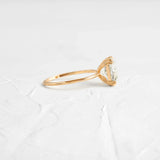 Cushion Cut Moissanite Solitaire Engagement Ring