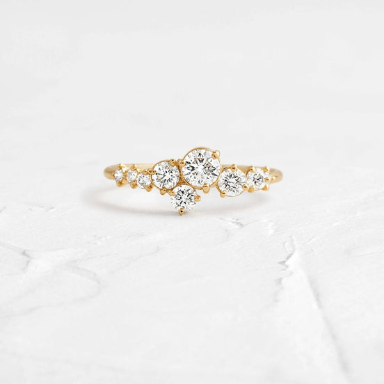 Moissanite D Color Round Cut Unique Band For Women